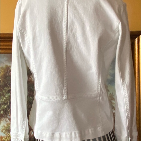 🇨🇦🇨🇦🇨🇦Levi’s  White Denim Blazer Jacket size M 🇨🇦🇨🇦🇨🇦 - Picture 6 of 10